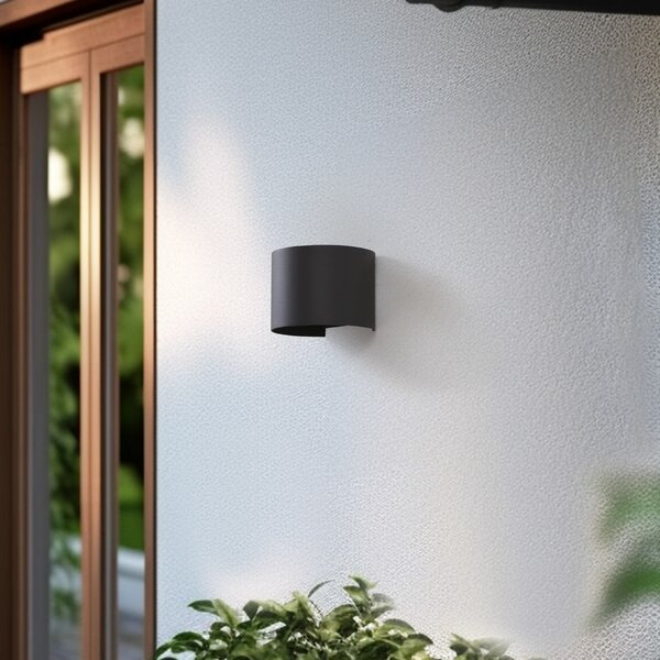 Vanjske Svjetiljka Lindby, Dara, prigušiv, Sivo, Balkon, Aluminij, Moderan