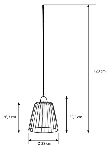 Vanjske Svjetiljka Lindby, Levino, prigušiv, Crno, Balkon, Metal, Moderan