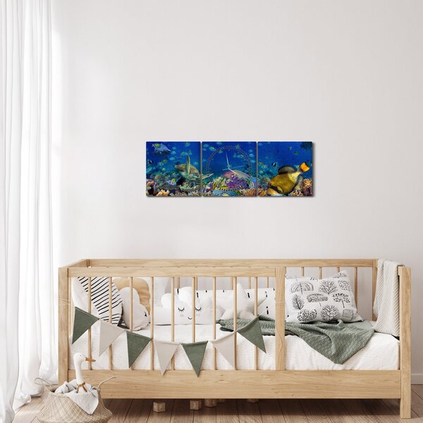 Slika - Ocean (sa satom) (90x30 cm)