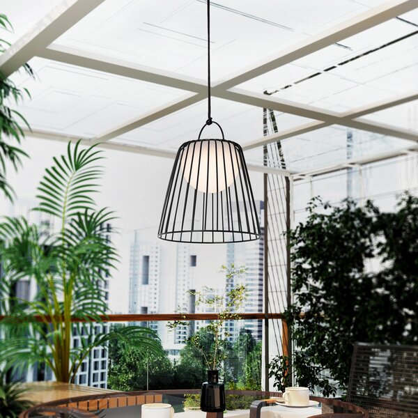Vanjske Svjetiljka Lindby, Levino, prigušiv, Crno, Balkon, Metal, Moderan