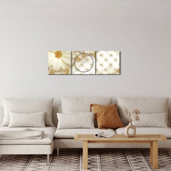 Slika - Zlatni kolaž (sa satom) (90x30 cm)