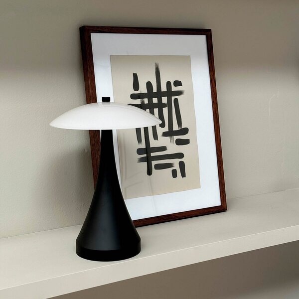 Stolne Lampa Dyberg Larsen, Vienna, prigušiv, Crno, Dnevna soba, Metal, Dizajn