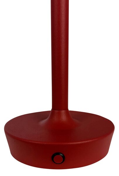 Stolne Lampa Dyberg Larsen, Flow, prigušiv, Crvena, Dnevna soba, Metal, Skandinavski