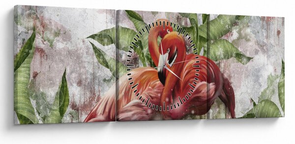 Slika - Flamingosi (sa satom) (90x30 cm)