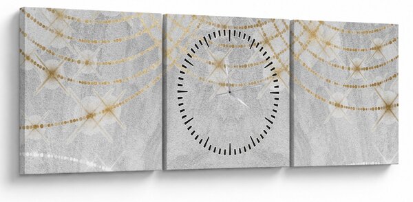 Slika - Beton s dizajnom (sa satom) (90x30 cm)