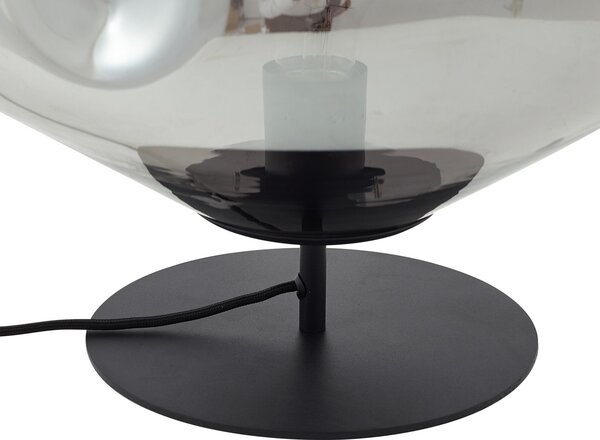 Stolne Lampa Lindby, Lelia, Sivo, Blagovaonica, Staklo, Dizajn