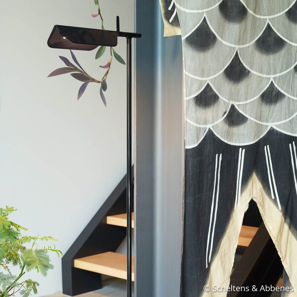 Podne Lampa FLOS, TAB, Crno, Dnevna soba, Metal, Dizajn