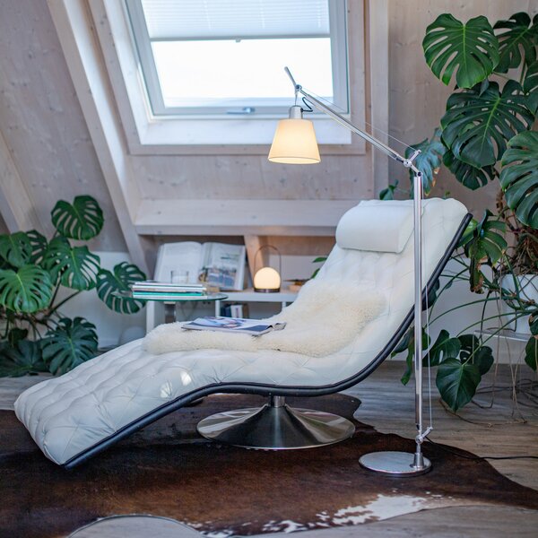 Podne Lampa Artemide, Tolomeo, Bijela, Dnevna soba, Metal, Dizajn