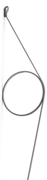 Zidne Svjetiljka FLOS, Wirering Grau, prigušiv, Sivo, Dnevna soba, Metal, Dizajn
