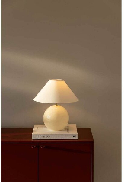 Stolne Lampa Globen Lighting, IRIS, Bež, Dnevna soba, Staklo, Vintage