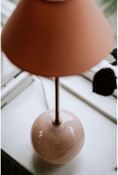 Stolne Lampa Globen Lighting, Ružičasta ruža, Dnevna soba, Staklo