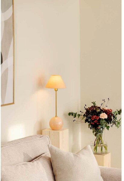 Stolne Lampa Globen Lighting, Ružičasta ruža, Dnevna soba, Staklo