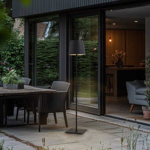 Vanjske Svjetiljka Lucande, Andrei, Sivo, Balkon, Aluminij, Moderan