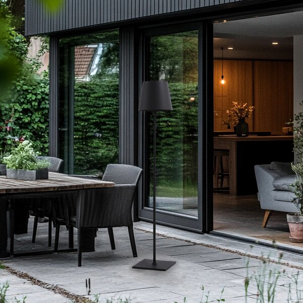 Vanjske Svjetiljka Lucande, Andrei, Sivo, Balkon, Aluminij, Moderan