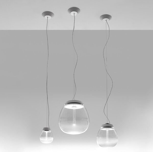 Viseće Svjetiljka Artemide, Empatia, prigušiv, Providna, Dnevna soba, Staklo, Dizajn