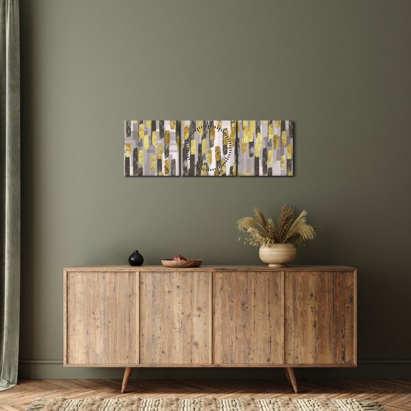 Slika - Moderna dekoracija (sa satom) (90x30 cm)