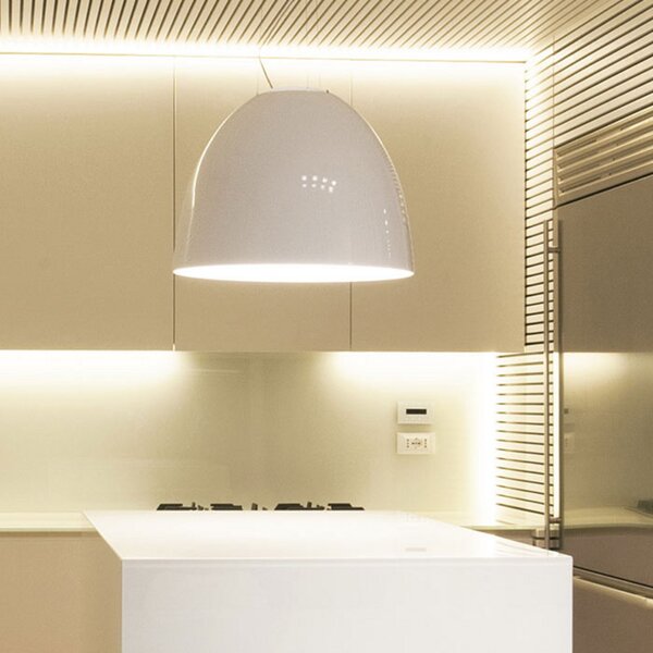 Viseće Svjetiljka Artemide, Nur Gloss, prigušiv, Bijela, Dnevna soba, Metal, Dizajn
