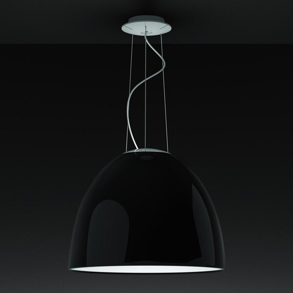 Viseće Svjetiljka Artemide, Nur Gloss Mini, prigušiv, Crno, Dnevna soba, Metal, Dizajn