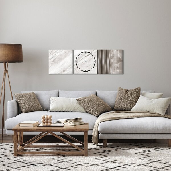 Slika - Mramor sa srebrnim linijama (sa satom) (90x30 cm)