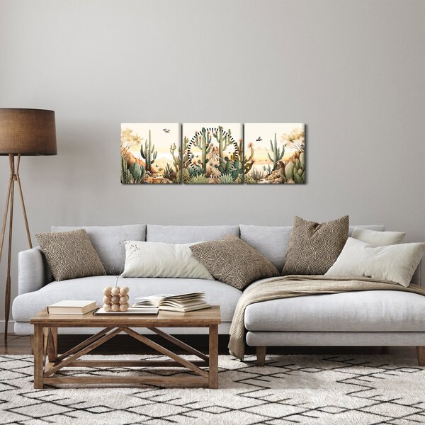 Slika - Pustinja, akvarel (sa satom) (90x30 cm)