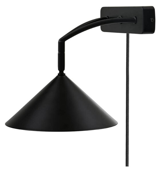 Zidne Svjetiljka Globen Lighting, Crno, Spavaća soba, Metal
