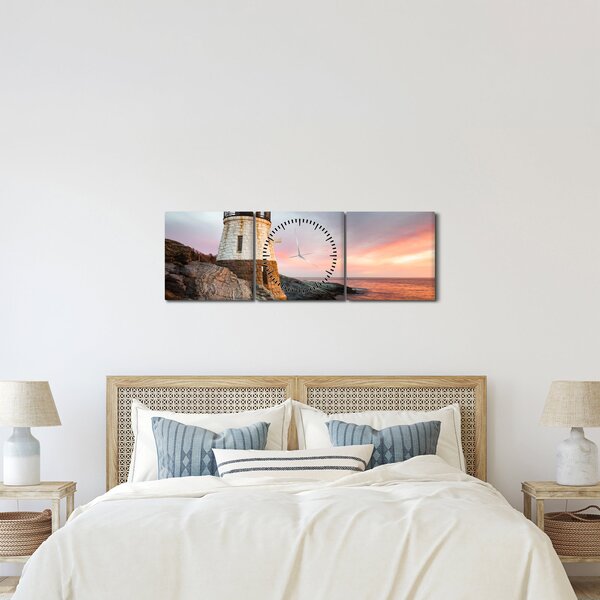 Slika - Svjetionik Castle Hill (sa satom) (90x30 cm)