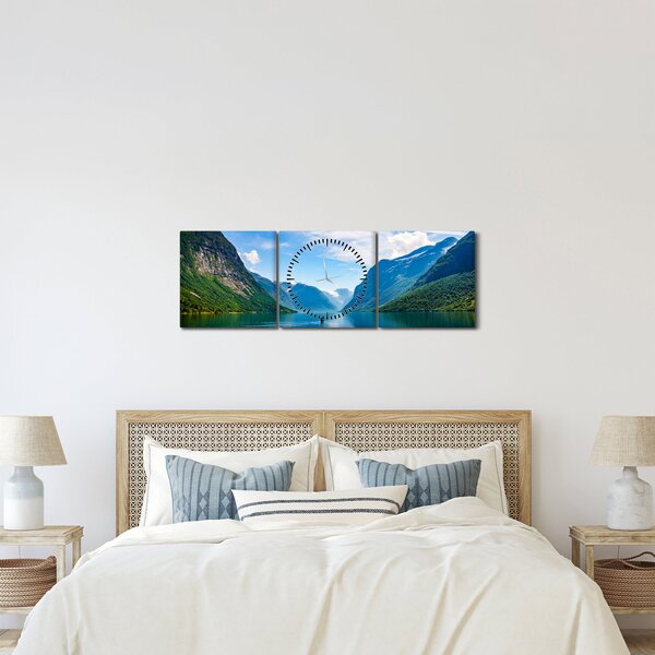 Slika - Jezero Lovatnet (sa satom) (90x30 cm)