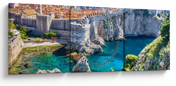 Slika - Dubrovnik (sa satom) (90x30 cm)