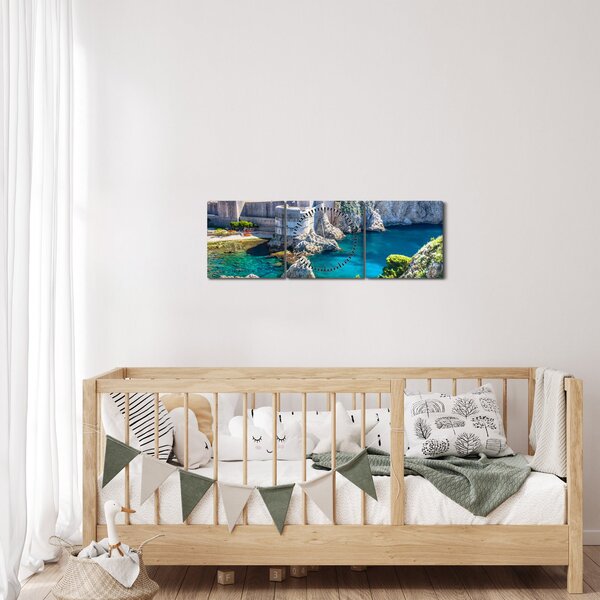 Slika - Dubrovnik (sa satom) (90x30 cm)