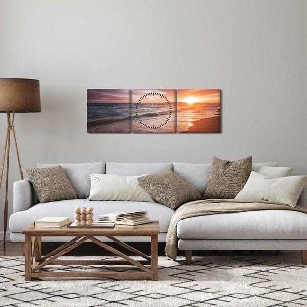 Slika - Zalazak sunca u Tajlandu (sa satom) (90x30 cm)