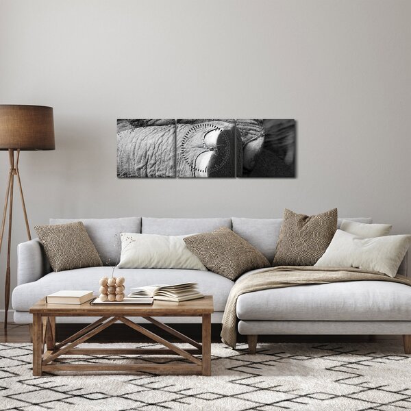 Slika - Slonova noga (sa satom) (90x30 cm)