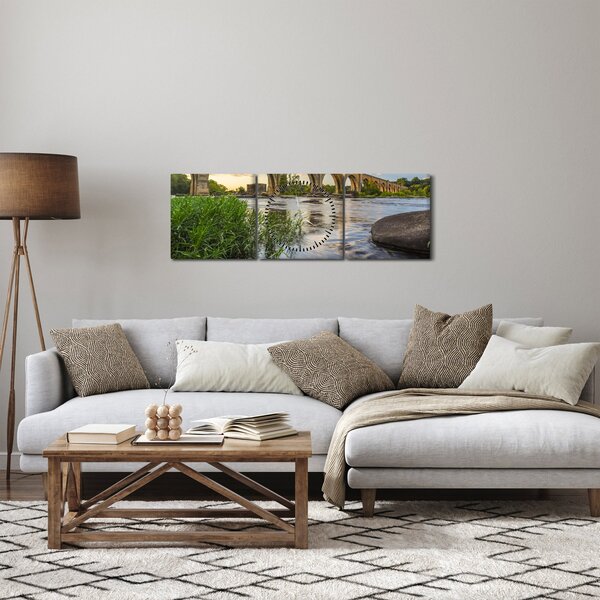 Slika - Željeznički most u Richmondu (sa satom) (90x30 cm)