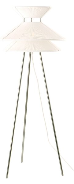 Podne Lampa FRANDSEN, Kiku, Bijela, Dnevna soba, Tkanina / tekstil
