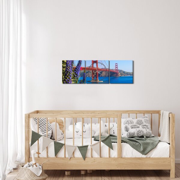 Slika - Most Golden Gate, San Francisco (sa satom) (90x30 cm)