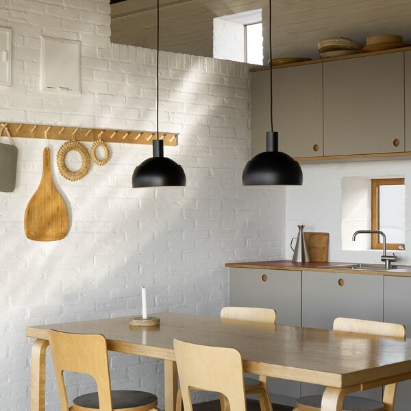 Viseće Svjetiljka Louis Poulsen, FJ Elements, prigušiv, Crno, Dnevna soba, Aluminij, Moderan