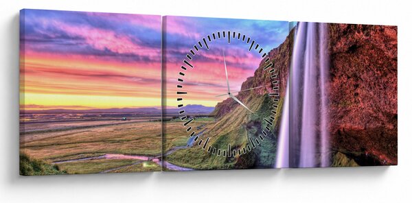 Slika - Vodopad Seljalandsfoss (sa satom) (90x30 cm)