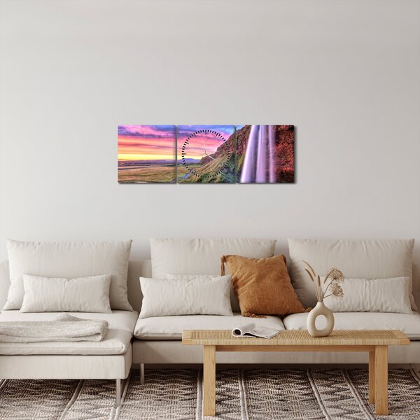 Slika - Vodopad Seljalandsfoss (sa satom) (90x30 cm)