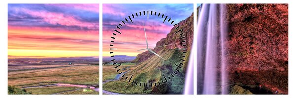 Slika - Vodopad Seljalandsfoss (sa satom) (90x30 cm)