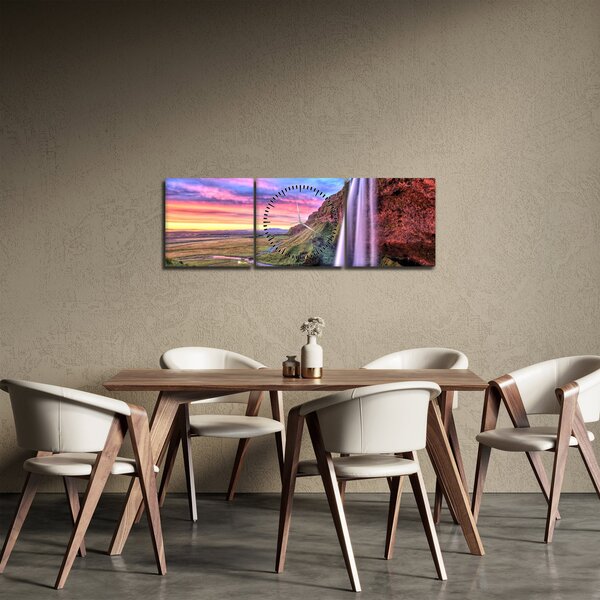 Slika - Vodopad Seljalandsfoss (sa satom) (90x30 cm)