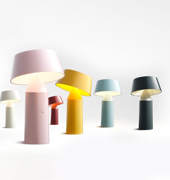 Stolne Lampa MARSET, Bicoca, prigušiv, Plava, Dnevna soba, Plastika, Dizajn