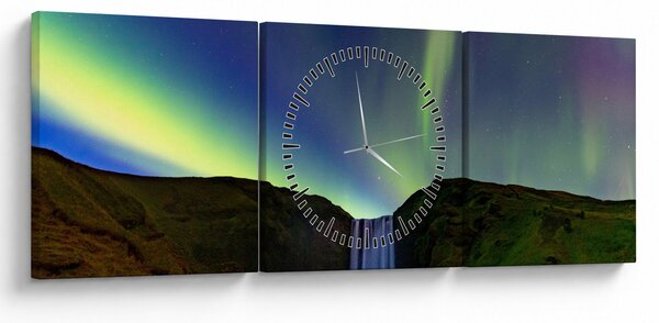 Slika - Aurora Borealis na Islandu (sa satom) (90x30 cm)