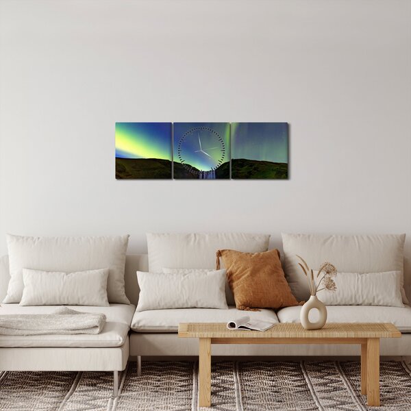 Slika - Aurora Borealis na Islandu (sa satom) (90x30 cm)