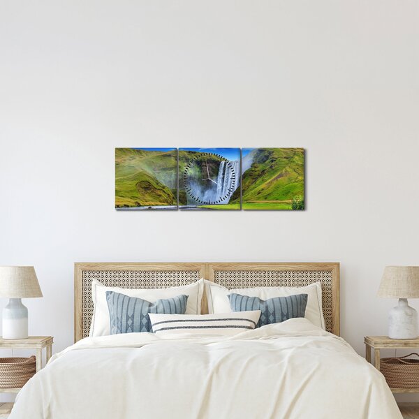 Slika - Vodopad Seljalandsfoss (sa satom) (90x30 cm)