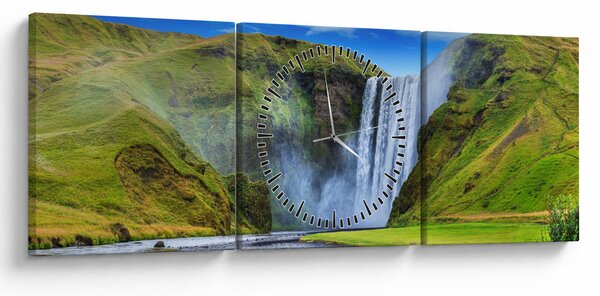 Slika - Vodopad Seljalandsfoss (sa satom) (90x30 cm)
