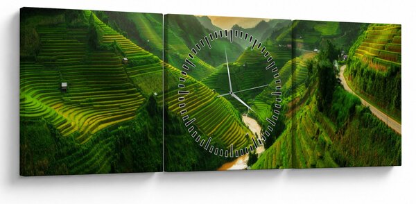 Slika - Mu Cang Chai rižine terase (sa satom) (90x30 cm)