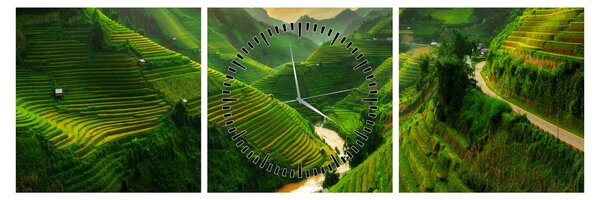 Slika - Mu Cang Chai rižine terase (sa satom) (90x30 cm)