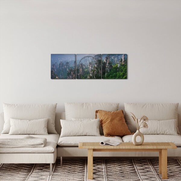Slika - Nacionalni šumski park Zhangjiajie (sa satom) (90x30 cm)