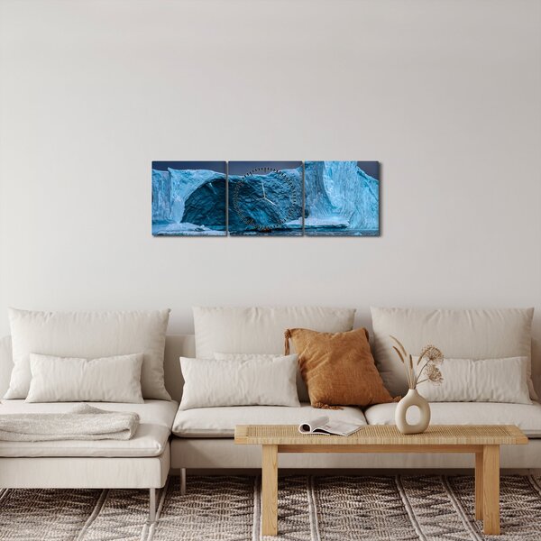 Slika - Ledena špilja (sa satom) (90x30 cm)