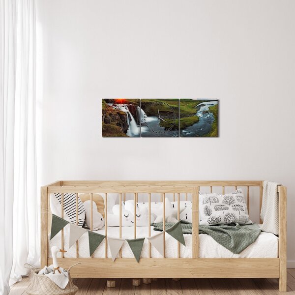 Slika - Kirkjufell na zalasku sunca (sa satom) (90x30 cm)