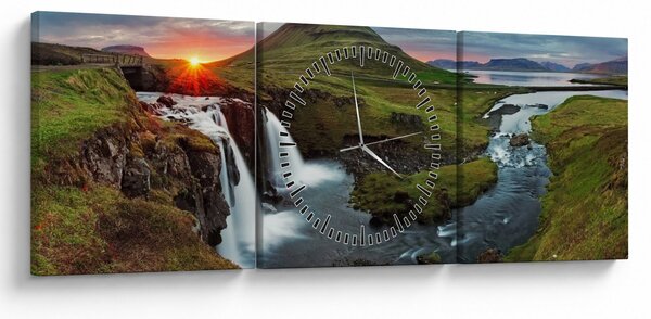 Slika - Kirkjufell na zalasku sunca (sa satom) (90x30 cm)